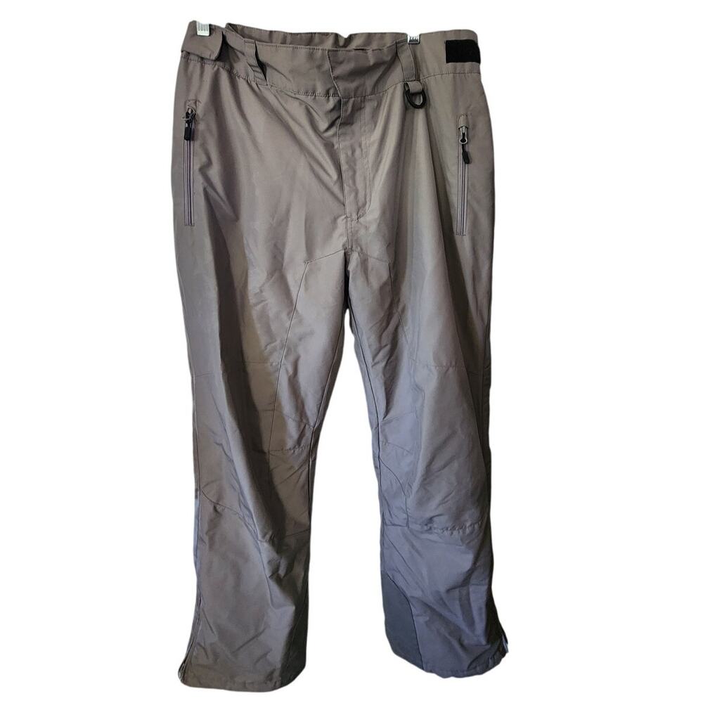 Rawik Men's Gray Snow Winter Ski Pants Zippered Legs Size XL